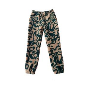 New With Tags! Parks Project Green and Tan Jogger Fleece Sweatpants, Small